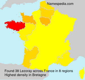 Surname Lezoray in France Surname Lezoray in France