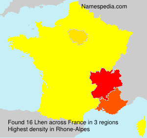 Surname Lhen in France