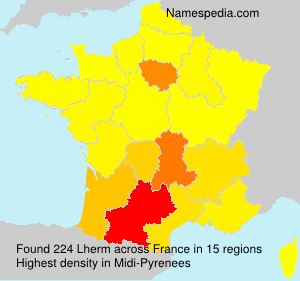 Surname Lherm in France
