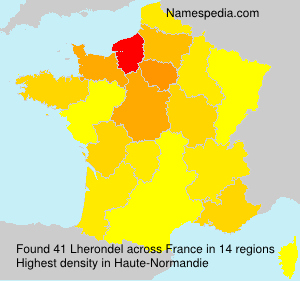 Surname Lherondel in France Surname Lherondel in France