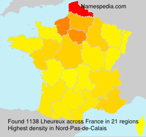 Surname Lheureux in France
