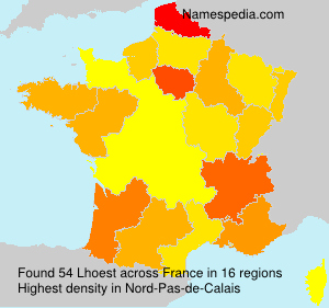 Surname Lhoest in France