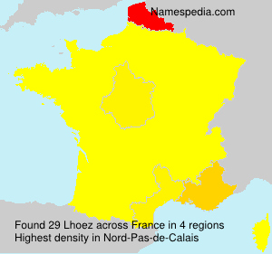 Surname Lhoez in France