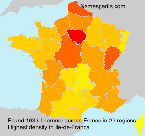 Surname Lhomme in France