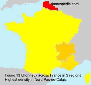 Surname Lhonneux in France