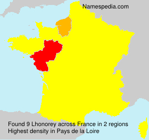 Surname Lhonorey in France