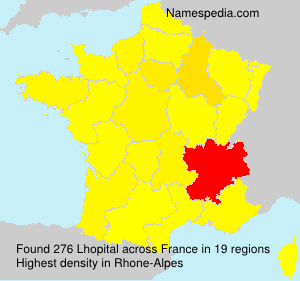Surname Lhopital in France