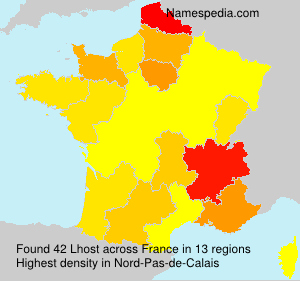 Surname Lhost in France Surname Lhost in France