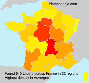 Surname Lhoste in France