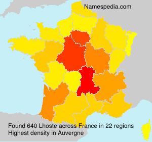 Surname Lhoste in France Surname Lhoste in France