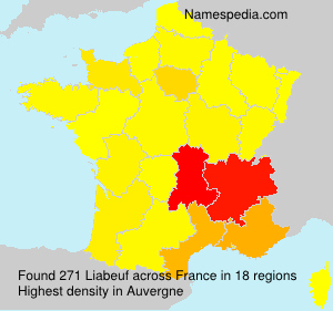 Surname Liabeuf in France Surname Liabeuf in France