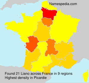 Surname Liano in France Surname Liano in France