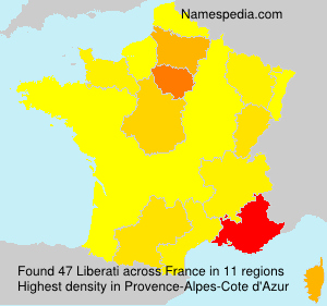 Surname Liberati in France Surname Liberati in France