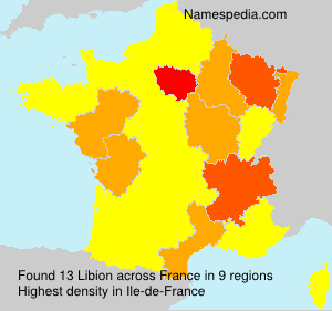 Surname Libion in France Surname Libion in France