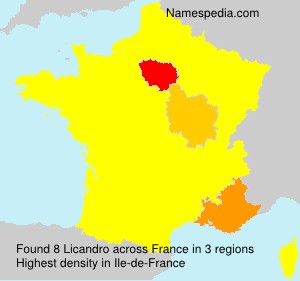Surname Licandro in France Surname Licandro in France