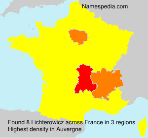 Surname Lichterowicz in France Surname Lichterowicz in France