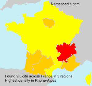 Surname Licitri in France Surname Licitri in France