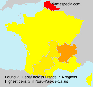 Surname Liebar in France Surname Liebar in France