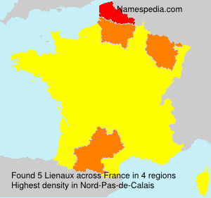 Surname Lienaux in France Surname Lienaux in France