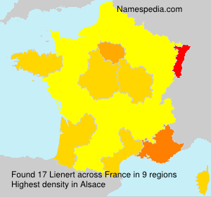 Surname Lienert in France Surname Lienert in France