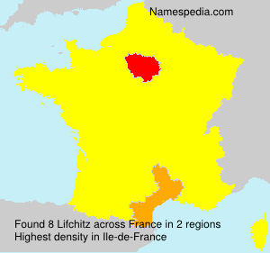 Surname Lifchitz in France Surname Lifchitz in France
