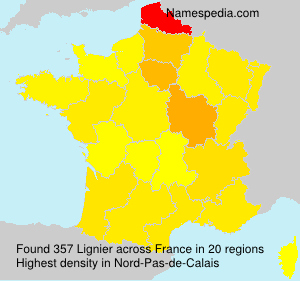 Surname Lignier in France Surname Lignier in France