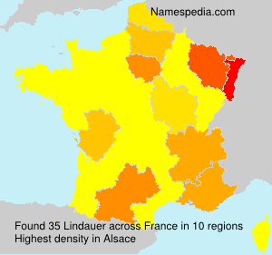 Surname Lindauer in France Surname Lindauer in France