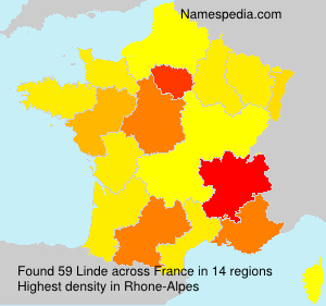 Surname Linde in France Surname Linde in France