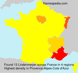 Surname Lindenmeyer in France Surname Lindenmeyer in France