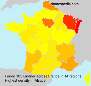 Surname Lindner in France Surname Lindner in France