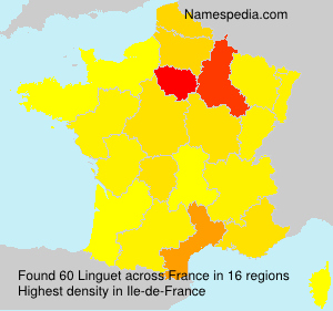 Surname Linguet in France Surname Linguet in France