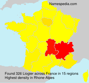 Surname Liogier in France Surname Liogier in France