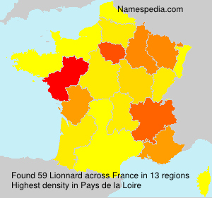 Surname Lionnard in France Surname Lionnard in France