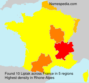 Surname Liptak in France Surname Liptak in France