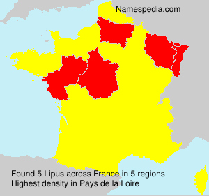 Surname Lipus in France Surname Lipus in France