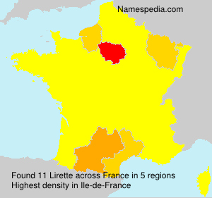 Surname Lirette in France Surname Lirette in France