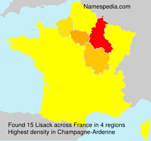 Surname Lisack in France Surname Lisack in France