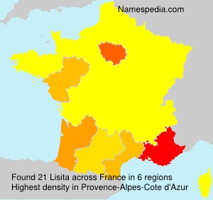 Surname Lisita in France Surname Lisita in France
