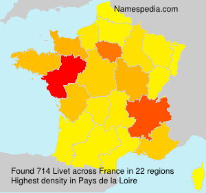 Surname Livet in France Surname Livet in France