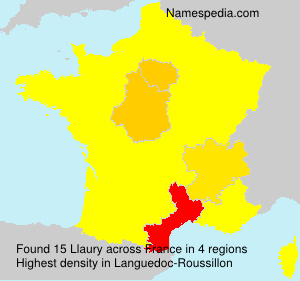 Surname Llaury in France Surname Llaury in France