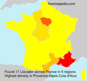 Surname Llavador in France Surname Llavador in France