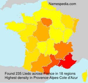 Surname Lledo in France