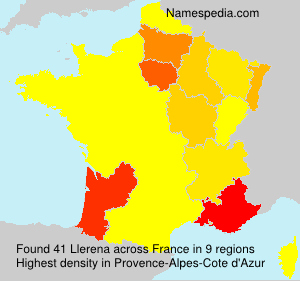 Surname Llerena in France Surname Llerena in France