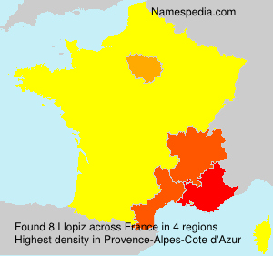 Surname Llopiz in France Surname Llopiz in France