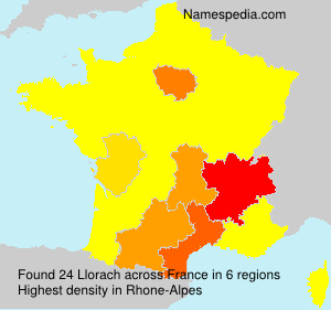 Surname Llorach in France Surname Llorach in France