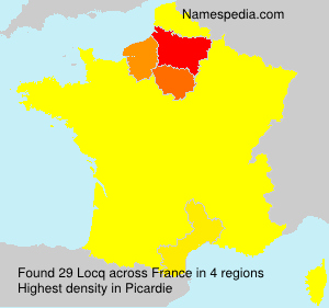 Surname Locq in France Surname Locq in France