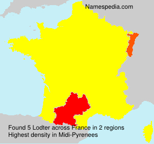 Surname Lodter in France Surname Lodter in France