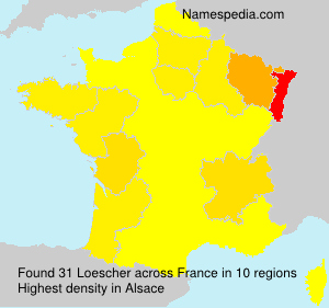 Surname Loescher in France Surname Loescher in France