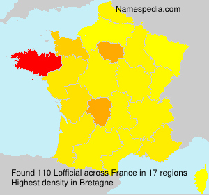 Surname Lofficial in France Surname Lofficial in France