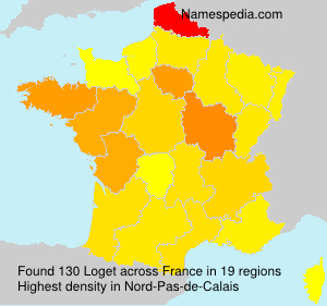 Surname Loget in France Surname Loget in France